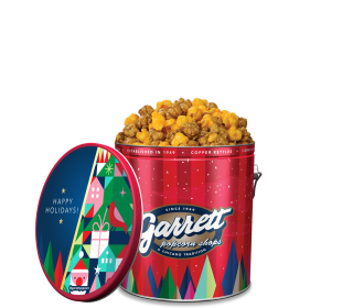 Garrett Popcorn Happy Holidays Tin