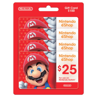 Nintendo eShop $25 eGift Cards (for 4)