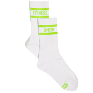 FitnessSnob Not Your Basic Crew Socks