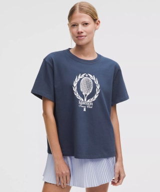 Lululemon Relaxed-Fit Cotton T-Shirt Tennis Club