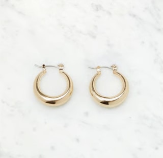 John Galt Thick Hoop Earrings