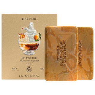 Soft Services Affogato L’Orange Buffing Bar Body Exfoliant (2-Pack)