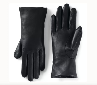 Lands' End Leather Gloves