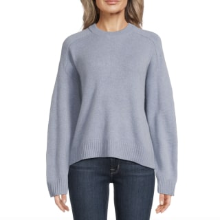 Saks Off Fifth 100% Cashmere Chunky Crewneck Sweater