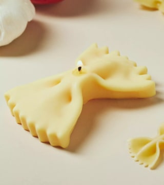 Nata Farfalle Pasta Shaped Decorative Candle