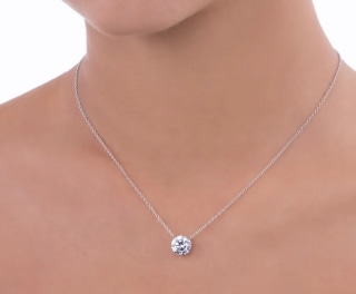 Anna Zuckerman Just Like Diamond Only Better Necklace in 1 Carat