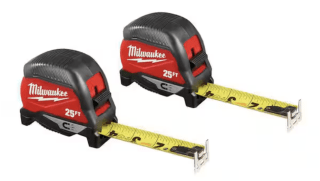 Milwaukee 25 ft. Compact Magnetic Tape Measure (Pack of 2)