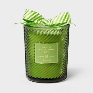 Threshold Swirled Glass Jar Candle