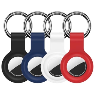 Silicone Keychain AirTag Holders (Pack of 4)