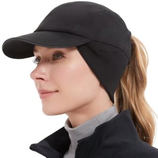 Winter Ponytail Hat with Earflaps