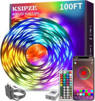 KSIPZE 100-Foot LED Strip Lights