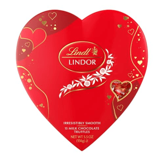 Lindt Lindor Valentine's Milk Chocolate Truffles