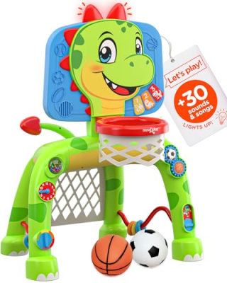 Dinosaur Basketball Hoop & Soccer Goal 