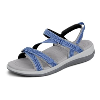 Orthofeet Women's Orthopedic Blue Water-Friendly Lake Sandals