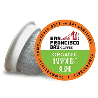 San Francisco Bay Compostable Coffee Pods Organic Rainforest Blend