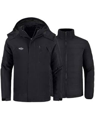 Wantdo Men's 3-in-1 Winter Jacket
