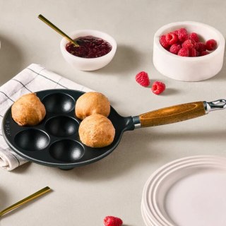 Le Creuset Traditional Round Doughnut Pan with Wooden Handle