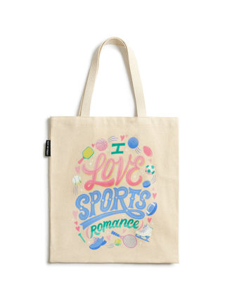 Out of Print I Love Sports (Romance) Tote Bag