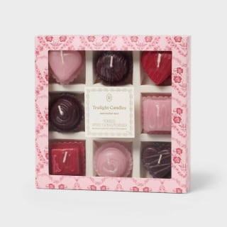 Threshold Chocolate Box Tealight Candle Set (9 Count)