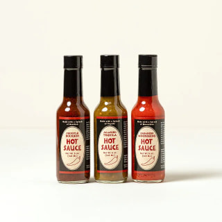 Uncommon Goods Booze-Infused Hot Sauce Trio