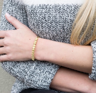 Chelsea Charles Count Me Gold Journal Bracelet