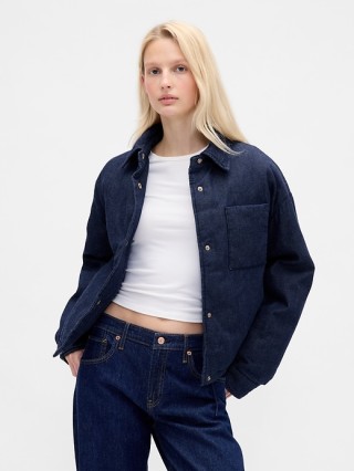 Gap Denim Puffer Jacket