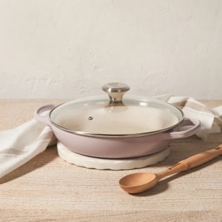 Le Creuset Enameled Cast Iron Signature Round Braiser with Glass Lid