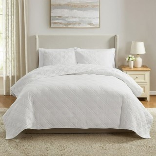Member’s Mark Solid Diamond Quilt Set (3 Piece)