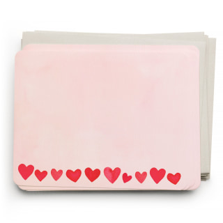 E. Frances Mini Hearts Blush Flat Note Set