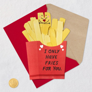 Hallmark Only Have Fries for You 3D Pop-Up Card