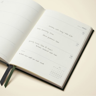 Papier Monogram Pine Leather 2026 Planner