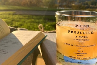 Well Told Design "Pride and Prejudice" Rocks Glass