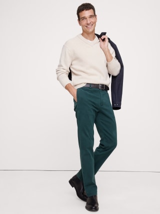 Banana Republic Straight Brushed Italian Chino