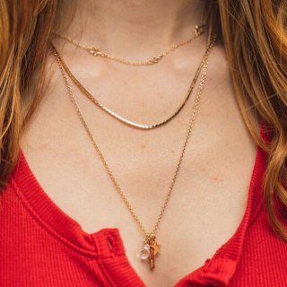 Necklet Triple Layering Clasp