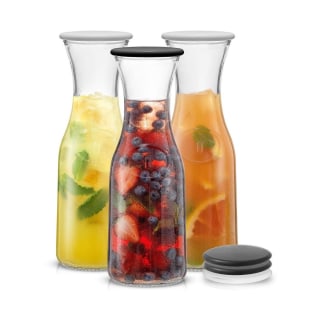 JoyJolt Hali Glass Carafe Bottle Pitcher