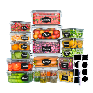 40 Piece Airtight Food Storage Containers with Lids
