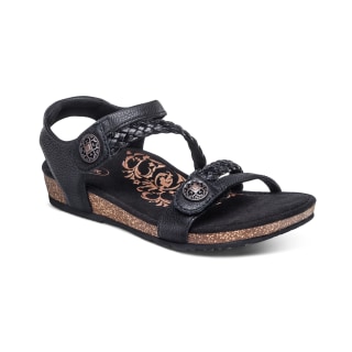 Aetrex Jillian Braided Quarter Strap Sandal