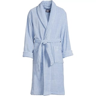 Lands’ End Men's Calf Length Turkish Terry Robe