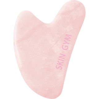 Skin Gym Rose Quartz Crystal Sculpty Heart Gua Sha Facial Tool