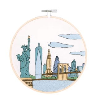 DMC® NYC Intermediate Embroidery Kit with Hoop