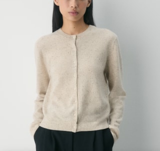 Aritzia Bare Cashmere Crew Cardigan
