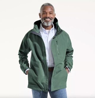 Lands' End Men's Squall Waterproof Packable Rain Jacket