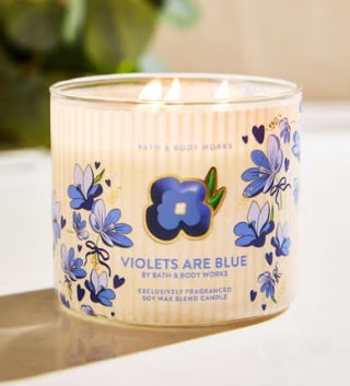 Bath & Body Works Violets Are Blue Three-Wick Candle