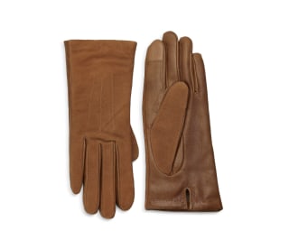 Carolina Amato Touch Tech Classic Leather Gloves