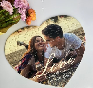 Personalized Love Heart Puzzle