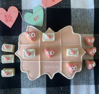 Valentine Tic-Tac-Toe Cookie game