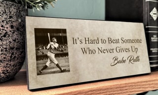 Babe Ruth Quote Sign