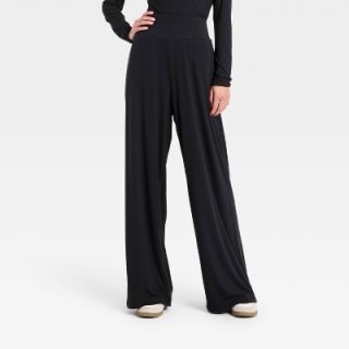 All in Motion Rib-Knit High-Rise Wide Leg Pants