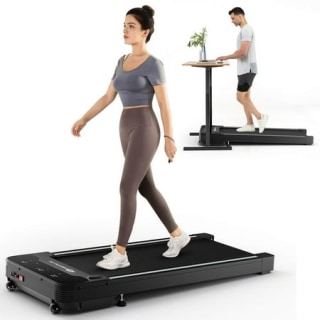 Goplus 1HP Under-Desk Walking Treadmill