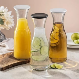 JoyJolt Hali Glass Carafe Bottle Pitcher